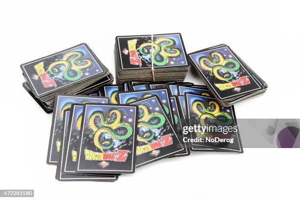 dragonballz trading game cards - trading card stock pictures, royalty-free photos & images