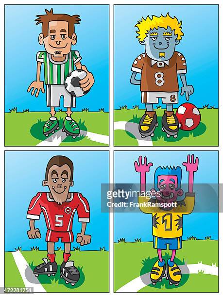 15 Guy Holding Soccer Ball Cartoon High Res Illustrations - Getty Images