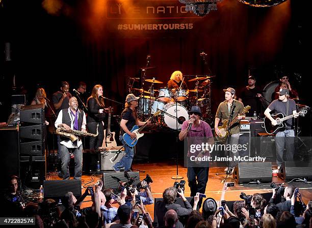 Kid Rock performs onstage as Live Nation Celebrates National Concert Day At Their 2015 Summer Spotlight Event Presented By Hilton at Irving Plaza on...