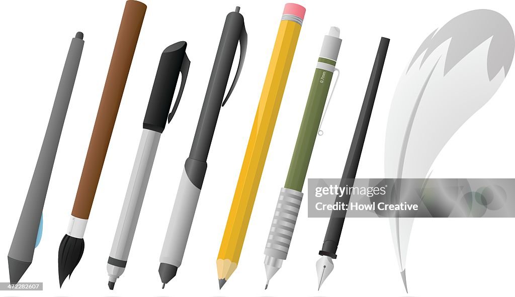 Expressive Writing Instruments Writing Instruments High-Res Vector Graphic - Getty Images