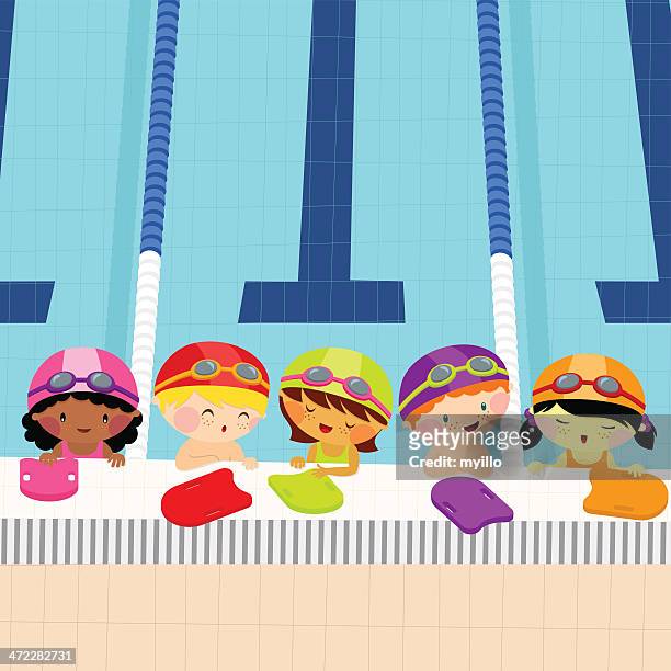swim lessons for kids - swimming 幅插畫檔、美工圖案、卡通及圖標