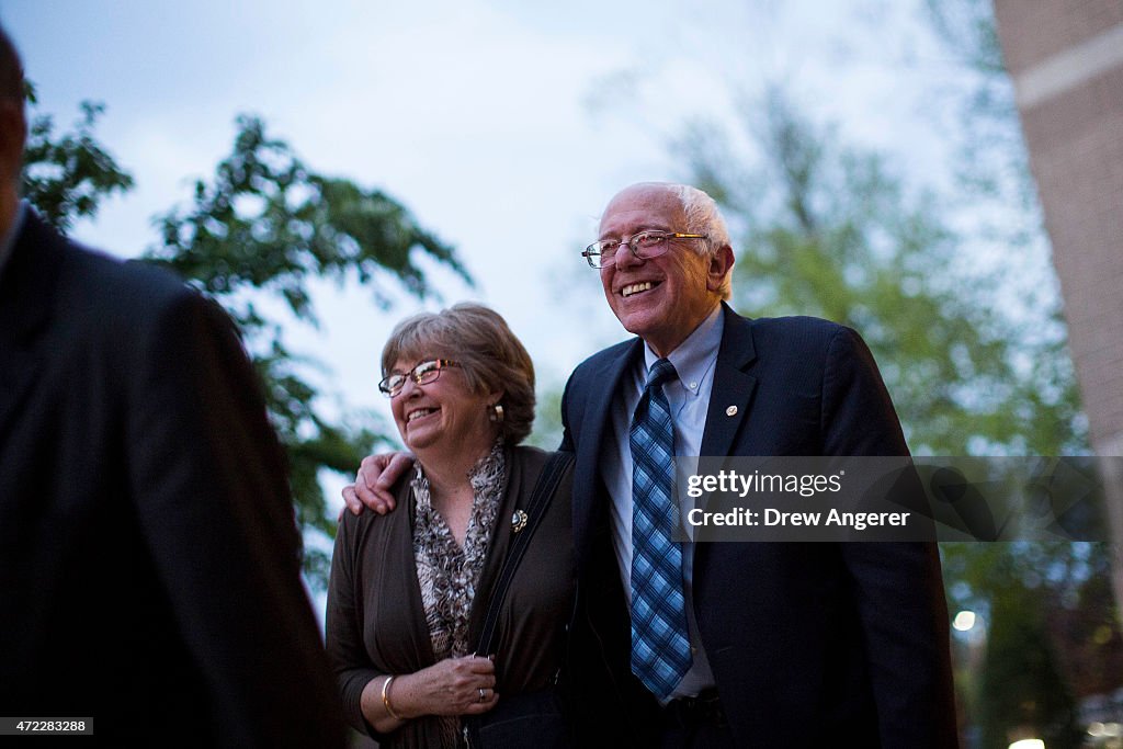 Democratic Presidential Hopeful Bernie Sanders Holds Town Hall Meeting In Lanham, Maryland