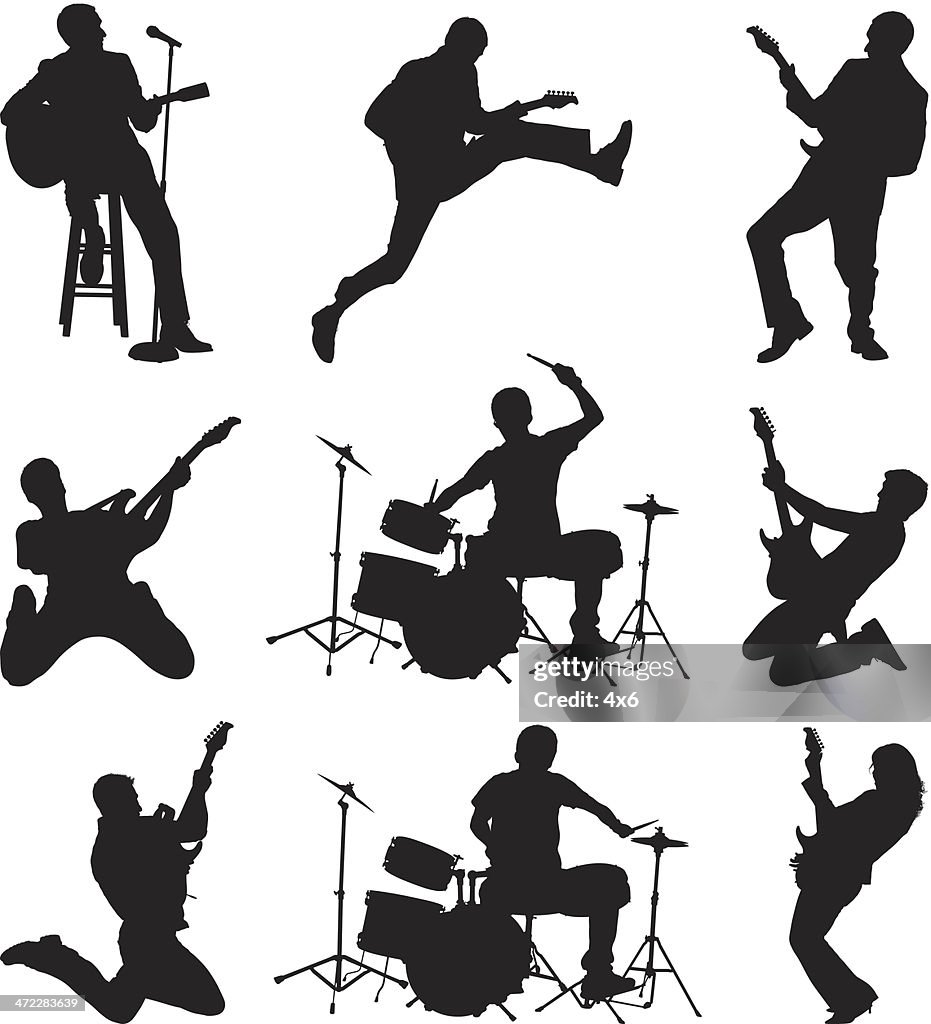 Rock and roll rockers rocking out