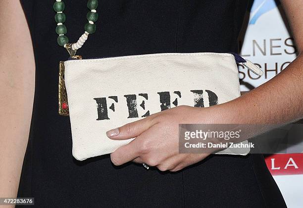 Lauren Bush Lauren, accessories detail, attends the Wellness In The Schools 10th Anniversary Gala at Riverpark on May 5, 2015 in New York City.