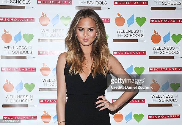 Chrissy Teigen attends the Wellness In The Schools 10th Anniversary Gala at Riverpark on May 5, 2015 in New York City.
