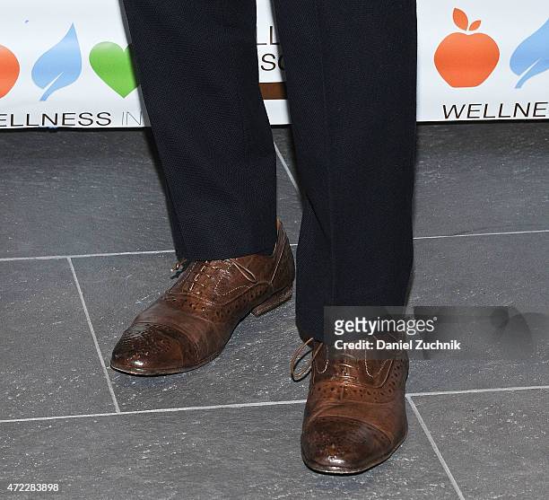John Legend, shoes detail, attends the Wellness In The Schools 10th Anniversary Gala at Riverpark on May 5, 2015 in New York City.