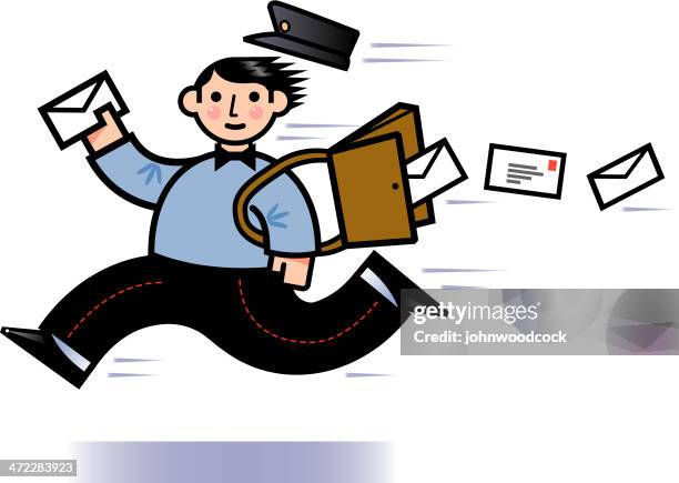 Mail Man Rushing Fast Mail Man High-Res Vector Graphic - Getty Images