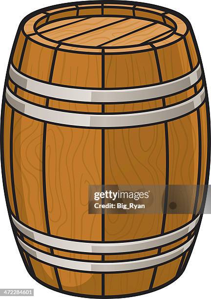 stockillustraties, clipart, cartoons en iconen met oak barrel - biervat