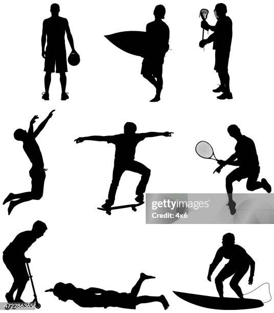 sportler in aktion - roller skate stock-grafiken, -clipart, -cartoons und -symbole