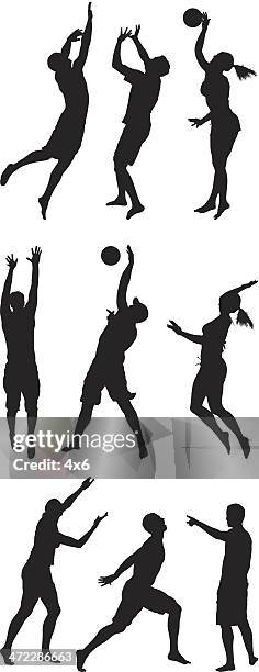 ビーチバレーボール選手に対応 - スポーツ バレーボール点のイラスト素材／クリップアート素材／マンガ素材／アイコン素材