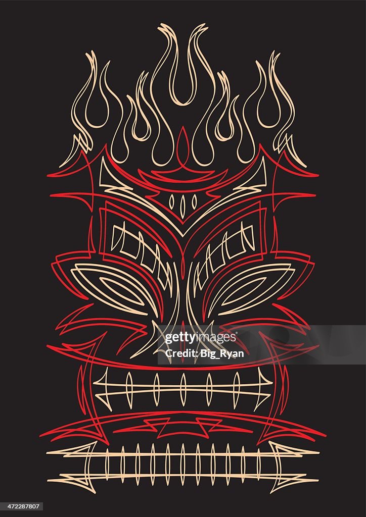 Tiki pinstriping