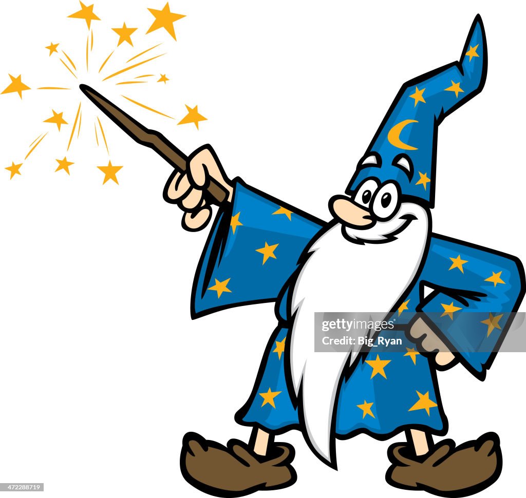 Cartoony wizard