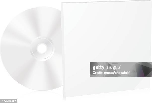 blank cd box - dvd case stock illustrations