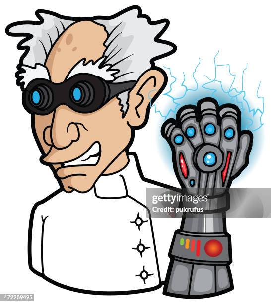 mad scientist - crazy scientist stock illustrations