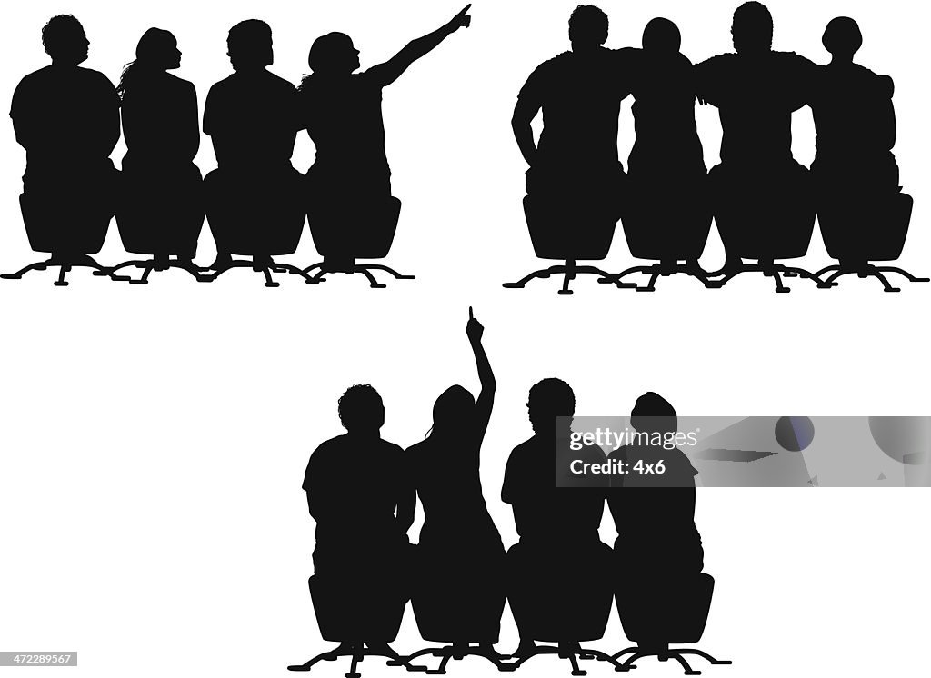 Friends sitting together