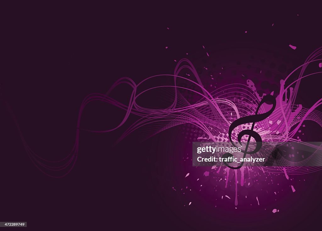 Abstract violet music background