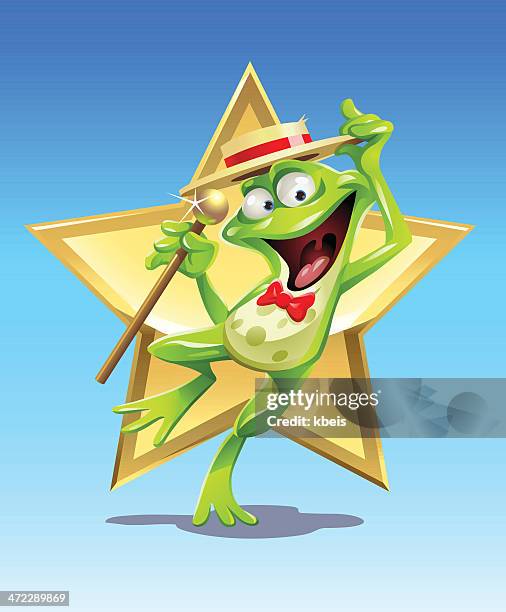 frog star - celebrity stock illustrations