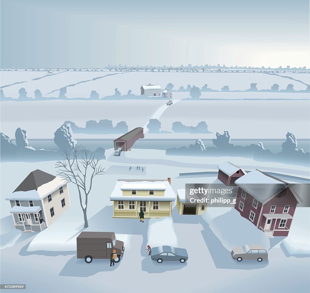 Winter on the countryside