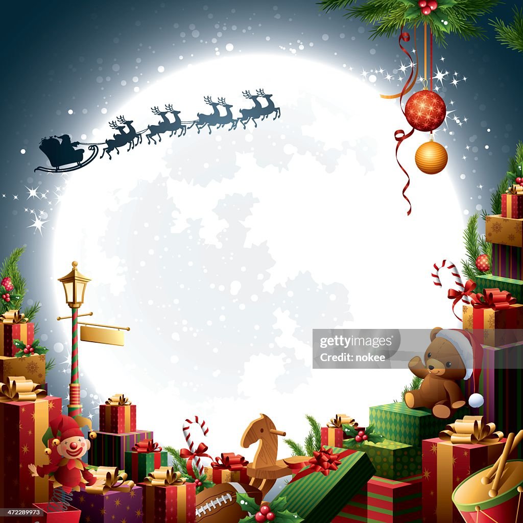 Christmas Gifts & Toys - Santa Sleigh