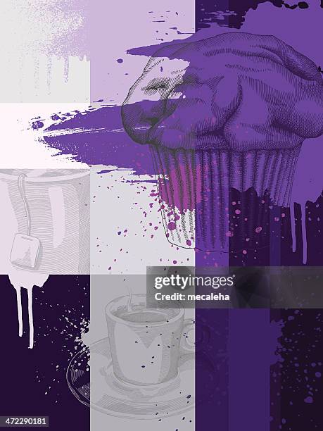 coffee background - coffee splash stock illustrations
