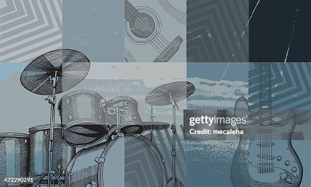 music background - rock music background stock illustrations