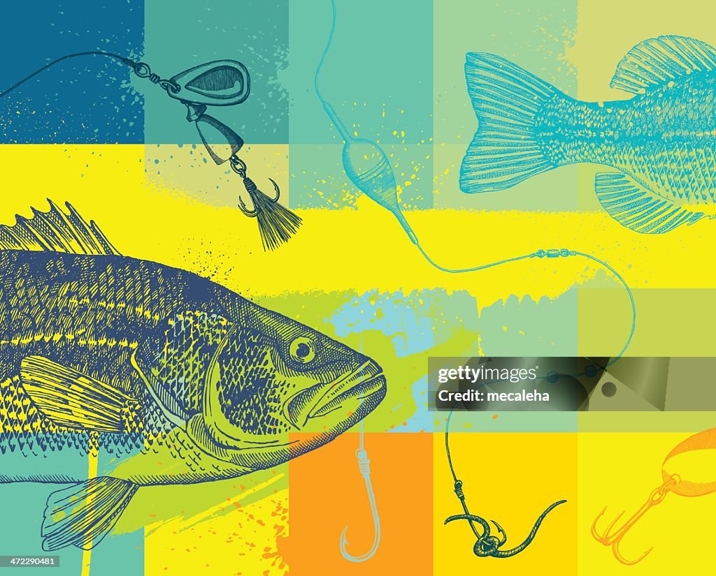Pesca Grunge diseño