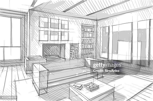 design - architecture perspective stock illustrations