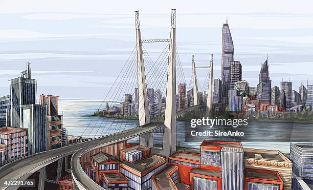 architecture - giant stock illustrations