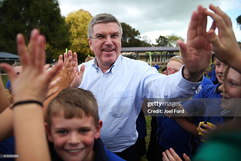 IOC President Thomas Bach Visits New Zealand