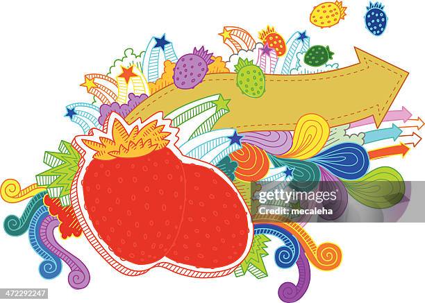Exploding Strawberry Drawing Strawberry Explosion Photos and Premium High Res Pictures - Getty Images