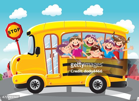 668 Animated School Bus Photos and Premium High Res Pictures - Getty Images