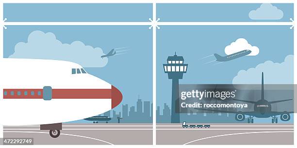 airport - airport stock illustrations