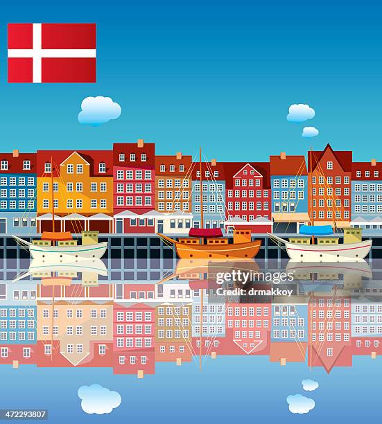 denmark - danish culture stock illustrations