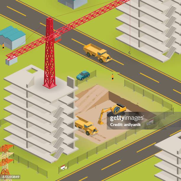konstruktion - baustelle stock-grafiken, -clipart, -cartoons und -symbole