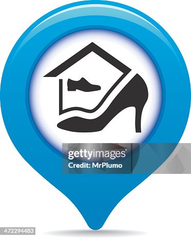 Shoe store map pointer Shoe store map pointer