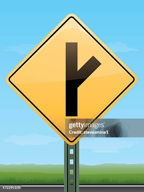 intersection road sign - highway intersection stock illustrations