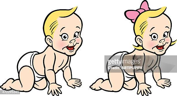 62 Crawling Baby Cartoon High Res Illustrations - Getty Images