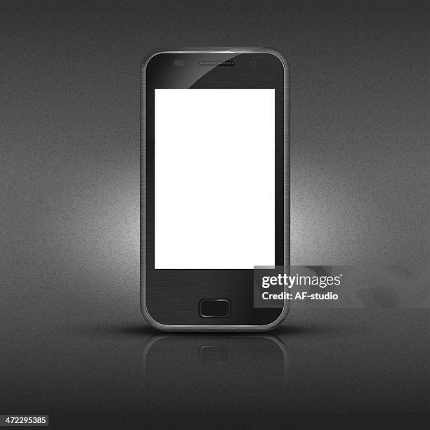 empty smart phone - screen reflection texture stock illustrations
