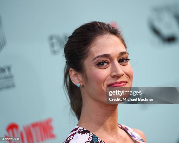 Actress Lizzy Caplan arrives at the screening of Showtime and Sony Pictures Television's "Masters Of Sex" at the Cary Grant Theater on May 5, 2015 in...