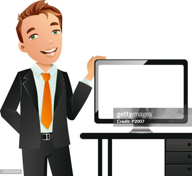 A Computer Man Man Teaching Computer Class Clip Art Photos and Premium High Res ...