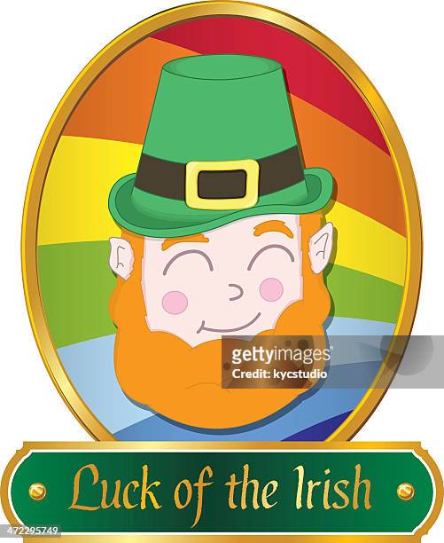 luck of the irish - ehemalige irische währung stock-grafiken, -clipart, -cartoons und -symbole