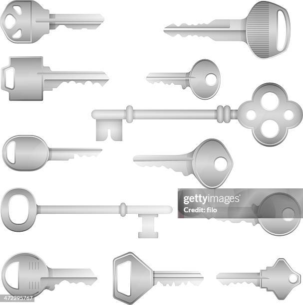keys - unlocking digital stock illustrations