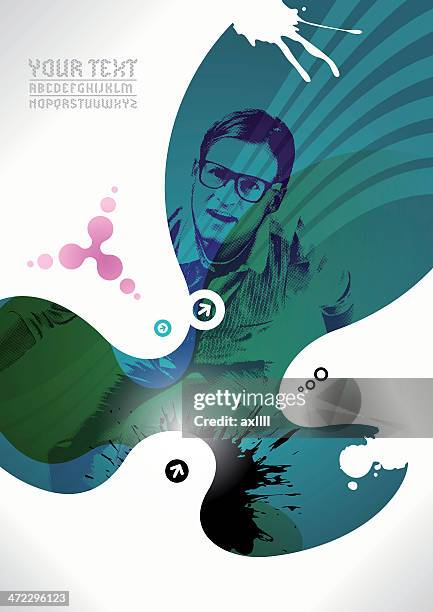 raster composing - running ink stock illustrations