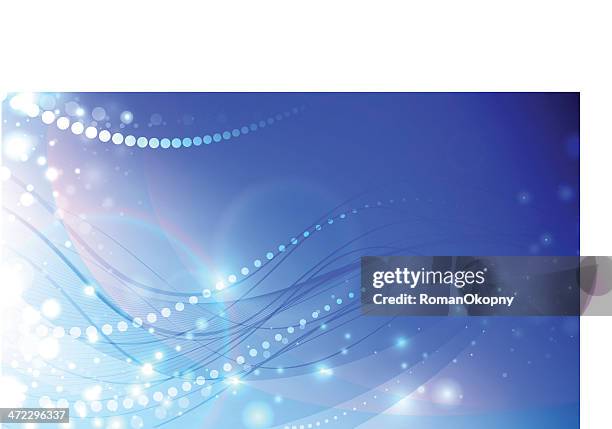 abstraction with lights - white magic background stock illustrations