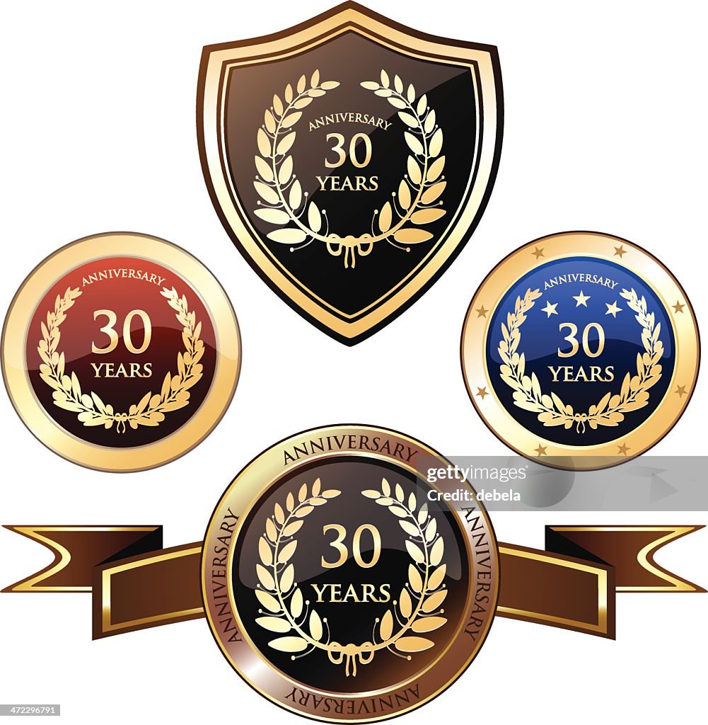 30 ans anniversaire Badges