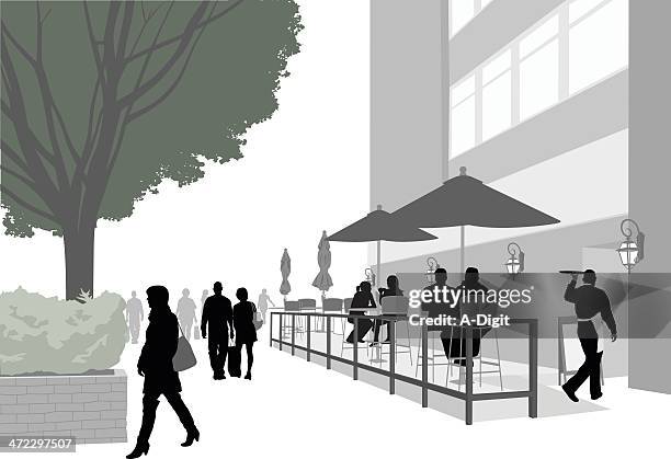 urban - tree service stock illustrations