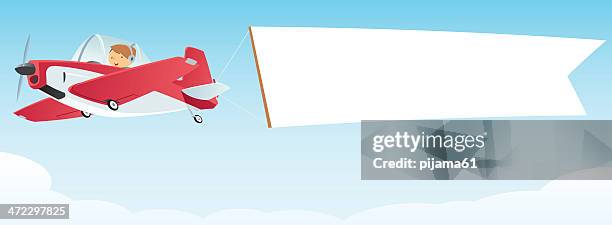 air message - skywriting stock illustrations