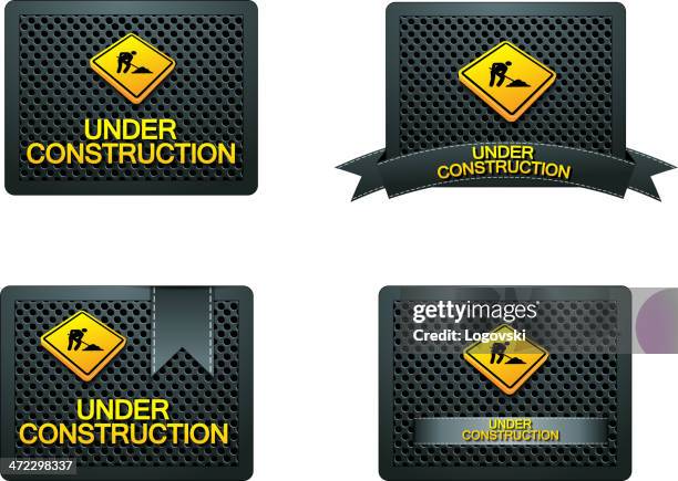 Top Ribbon Contruction 132 Broken Ribbon High Res Illustrations - Getty Images