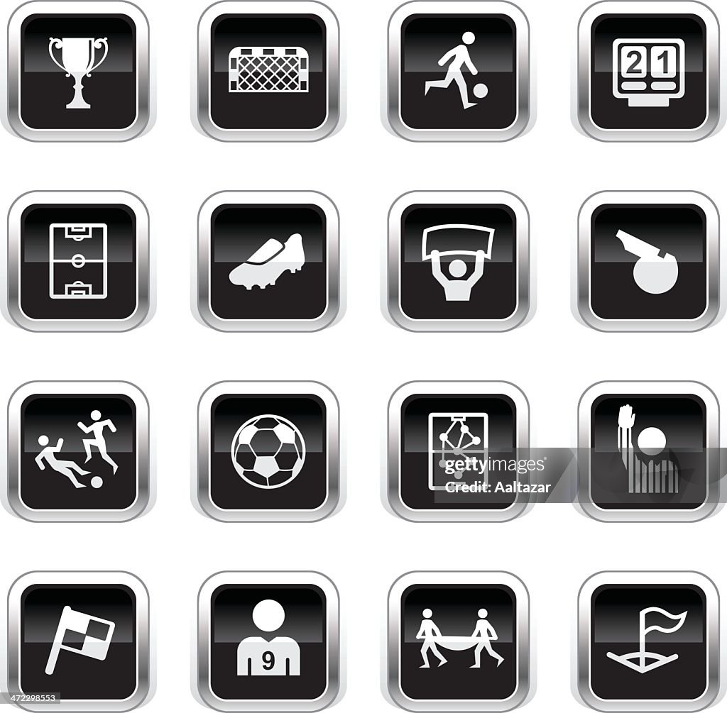 Supergloss Black Icons - Soccer