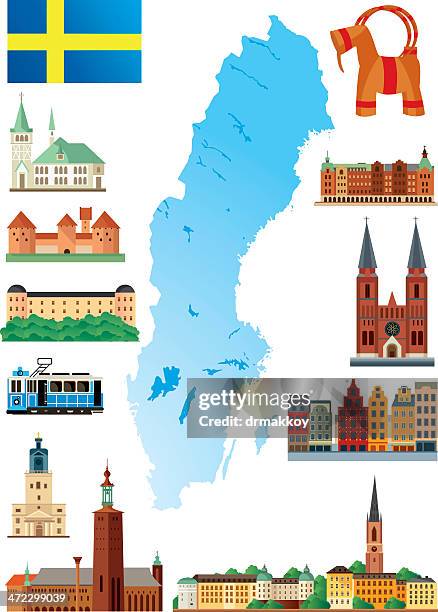 スウェーデン  - スウェーデン領ラップランド点のイラスト素材／クリップアート素材／マンガ素材／アイコン素材